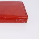 LOUIS VUITTON Monogram Vernis Bloom Wallet Rouge M91151 LV Auth 197172-5