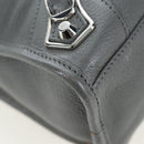 BALENCIAGA Classic Metallic Ege City Bag Leather 2way Gray 432831 Auth 197181SAM-12