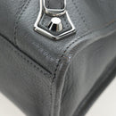BALENCIAGA Classic Metallic Ege City Bag Leather 2way Gray 432831 Auth 197181SAM-13