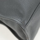 BALENCIAGA Classic Metallic Ege City Bag Leather 2way Gray 432831 Auth 197181SAM-14
