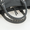 BALENCIAGA Classic Metallic Ege City Bag Leather 2way Gray 432831 Auth 197181SAM-7