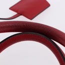 LOEWE Amazona 28 Hand Bag Leather Red Gold Auth 197185SAM-9