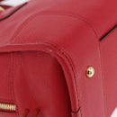 LOEWE Amazona 28 Hand Bag Leather Red Gold Auth 197185SAM-15