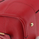 LOEWE Amazona 28 Hand Bag Leather Red Gold Auth 197185SAM-17