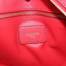 LOEWE Amazona 28 Hand Bag Leather Red Gold Auth 197185SAM-22