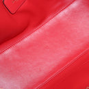LOEWE Amazona 28 Hand Bag Leather Red Gold Auth 197185SAM-10