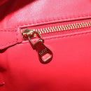 LOEWE Amazona 28 Hand Bag Leather Red Gold Auth 197185SAM-26