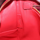 LOEWE Amazona 28 Hand Bag Leather Red Gold Auth 197185SAM-11