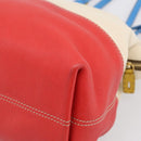 FENDI Celeria Tote Bag Canvas Ivory Gold Auth 197186A-16