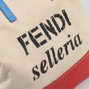 FENDI Celeria Tote Bag Canvas Ivory Gold Auth 197186A-18
