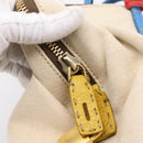 FENDI Celeria Tote Bag Canvas Ivory Gold Auth 197186A-19