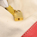 FENDI Celeria Tote Bag Canvas Ivory Gold Auth 197186A-20