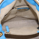 FENDI Celeria Tote Bag Canvas Ivory Gold Auth 197186A-11