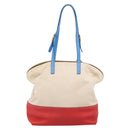 FENDI Celeria Tote Bag Canvas Ivory Gold Auth 197186A-2