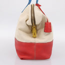 FENDI Celeria Tote Bag Canvas Ivory Gold Auth 197186A-3