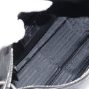 PRADA Shoulder Bag Vittero Dino Leather Black Silver Auth 197187V-9