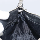 PRADA Shoulder Bag Vittero Dino Leather Black Silver Auth 197187V-22