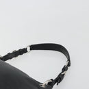 PRADA Shoulder Bag Vittero Dino Leather Black Silver Auth 197187V-14