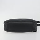 PRADA Shoulder Bag Vittero Dino Leather Black Silver Auth 197187V-5