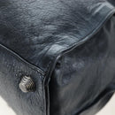 BALENCIAGA Neo Kagole City Small Hand Bag Leather 2way Black 700451 Auth 197188M-17