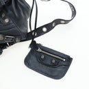 BALENCIAGA Neo Kagole City Small Hand Bag Leather 2way Black 700451 Auth 197188M-20