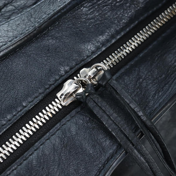BALENCIAGA Neo Kagole City Small Hand Bag Leather 2way Black 700451 Auth 197188M