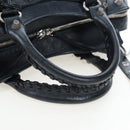 BALENCIAGA Neo Kagole City Small Hand Bag Leather 2way Black 700451 Auth 197188M-8