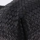 BOTTEGA VENETA INTRECCIATO Cabas PM Hand Bag Leather Black 141498 Auth 197190SAV-10