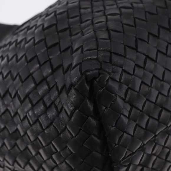 BOTTEGA VENETA INTRECCIATO Cabas PM Hand Bag Leather Black 141498 Auth 197190SAV