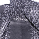 BOTTEGA VENETA INTRECCIATO Cabas PM Hand Bag Leather Black 141498 Auth 197190SAV-16