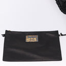 BOTTEGA VENETA INTRECCIATO Cabas PM Hand Bag Leather Black 141498 Auth 197190SAV-18