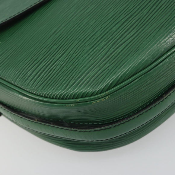 LOUIS VUITTON Epi Jeune Fille MM Shoulder Bag Green M52154 LV Auth 197191