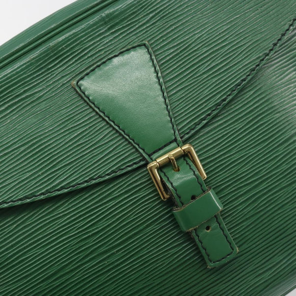 LOUIS VUITTON Epi Jeune Fille MM Shoulder Bag Green M52154 LV Auth 197191