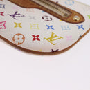 LOUIS VUITTON Monogram Multicolor Pochette MM Pouch White M60028 LV Auth 197193-14