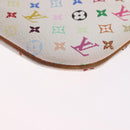 LOUIS VUITTON Monogram Multicolor Pochette MM Pouch White M60028 LV Auth 197193-16