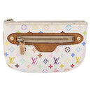 LOUIS VUITTON Monogram Multicolor Pochette MM Pouch White M60028 LV Auth 197193-13