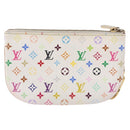 LOUIS VUITTON Monogram Multicolor Pochette MM Pouch White M60028 LV Auth 197193-2