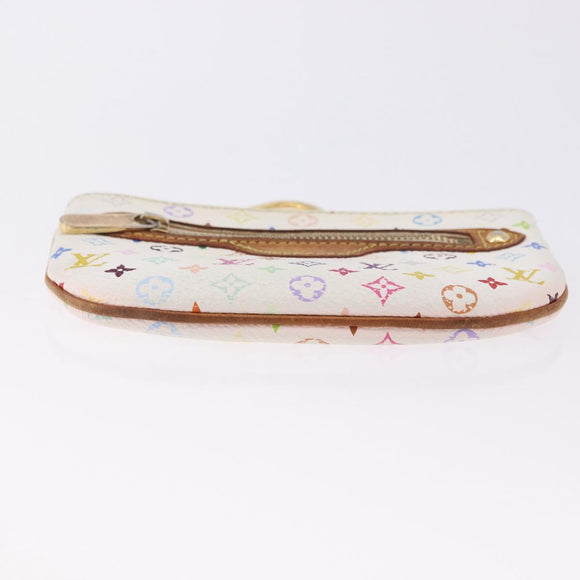 LOUIS VUITTON Monogram Multicolor Pochette MM Pouch White M60028 LV Auth 197193