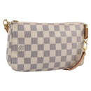 LOUIS VUITTON Damier Azur Pochette Accessoires Pouch N51986 LV Auth 197195V-1