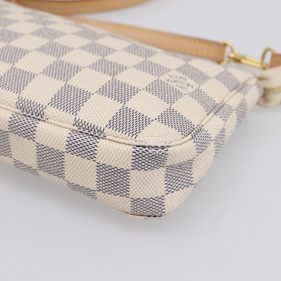 LOUIS VUITTON Damier Azur Pochette Accessoires Pouch N51986 LV Auth 197195V
