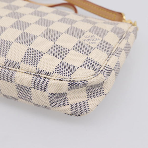 LOUIS VUITTON Damier Azur Pochette Accessoires Pouch N51986 LV Auth 197195V