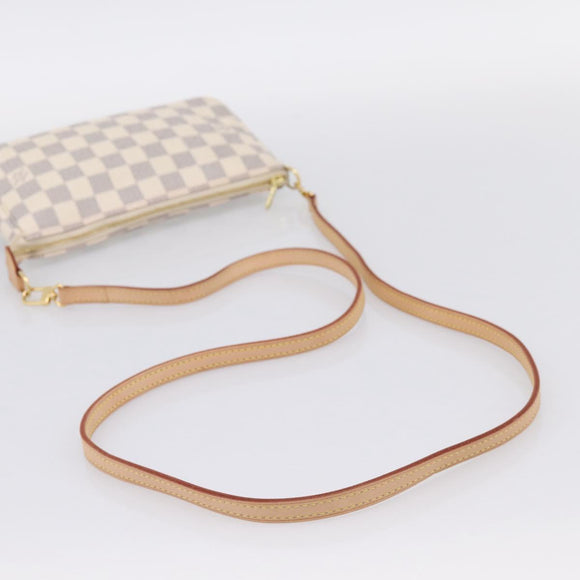 LOUIS VUITTON Damier Azur Pochette Accessoires Pouch N51986 LV Auth 197195V