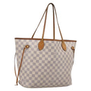LOUIS VUITTON Damier Azur Neverfull MM Tote Bag N41605 LV Auth 197196-1