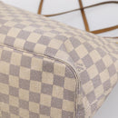 LOUIS VUITTON Damier Azur Neverfull MM Tote Bag N41605 LV Auth 197196-16