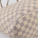 LOUIS VUITTON Damier Azur Neverfull MM Tote Bag N41605 LV Auth 197196-9