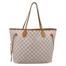 LOUIS VUITTON Damier Azur Neverfull MM Tote Bag N41605 LV Auth 197196-13