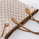 LOUIS VUITTON Damier Azur Neverfull MM Tote Bag N41605 LV Auth 197196-6