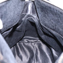 Miu Miu Hand Bag Vitello Lux Leather 2way Black Silver Auth 197198SAM-20