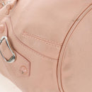 BALENCIAGA Classic Mini Pompon Hand Bag Leather 2way Pink 246438 Auth 197200V-17