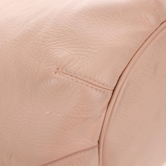 BALENCIAGA Classic Mini Pompon Hand Bag Leather 2way Pink 246438 Auth 197200V